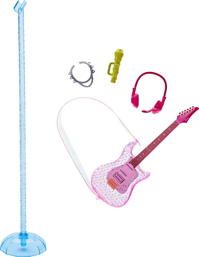 Barbie „Bühne Frei Für Große Träume“ Malibu Sängerin Puppe Mit Leuchtendem Kleid Und Musik Inkl. Zubehör – Bild 4