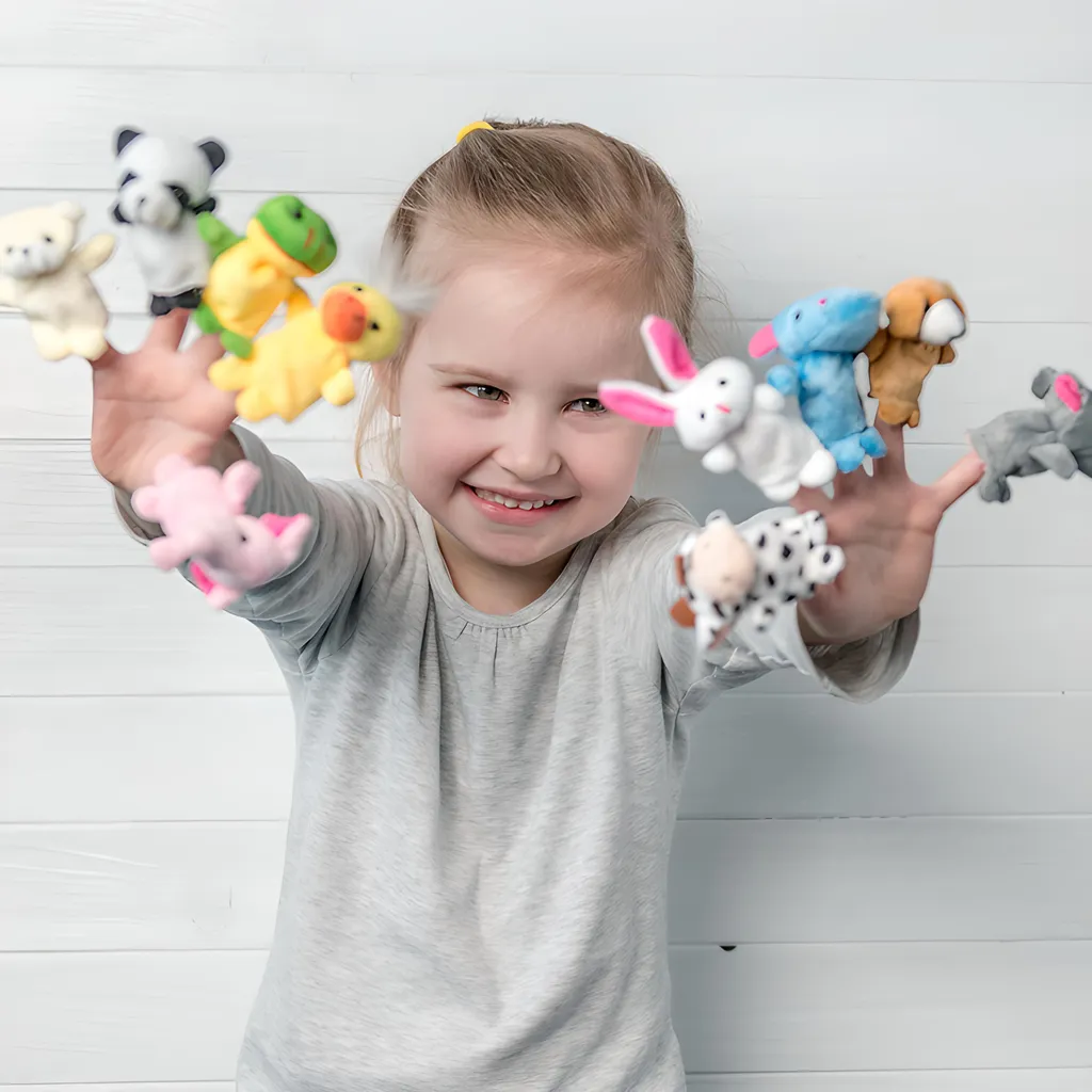 Baby Fingerpuppen-Set 10 St Finger Puppets Zum Spielen Lernen Wollpuppe Geschichte Spielen Lernen Meerestiere Tierspielzeug Fingerpuppen Lernspielzeug Tiere Retoo – Bild 8