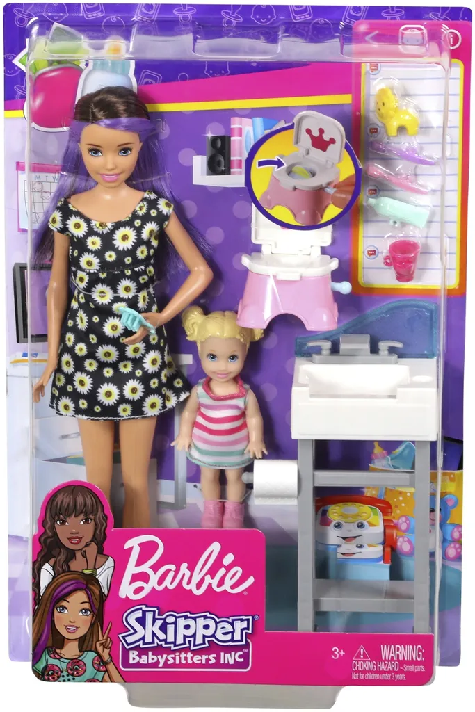 Barbie "Skipper Babysitters Inc." Puppen Und Töpfchen-Training Spielset – Bild 2