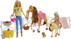 Barbie Reitspaß Mit Barbie (blond), Chelsea, Pferd Und Pony