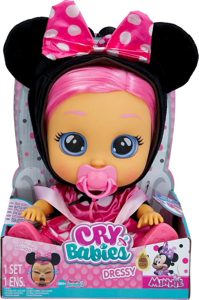 IMC Toys Spielwaren Cry Babies Dressy Disney Minnie Babypuppen Puppen Babypuppen – Bild 9