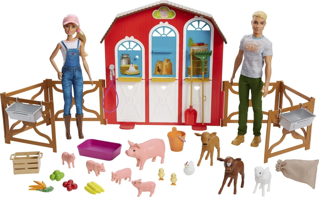 Barbie "Spaß Auf Dem Bauernhof" Spielset Mit Zwei Puppen – Bild 2