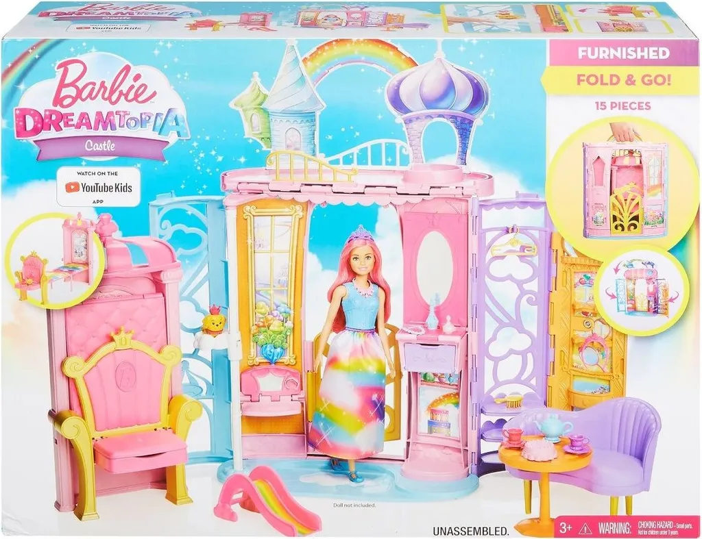Barbie Dreamtopia Regenbogen-Königreich Schloss – Bild 2