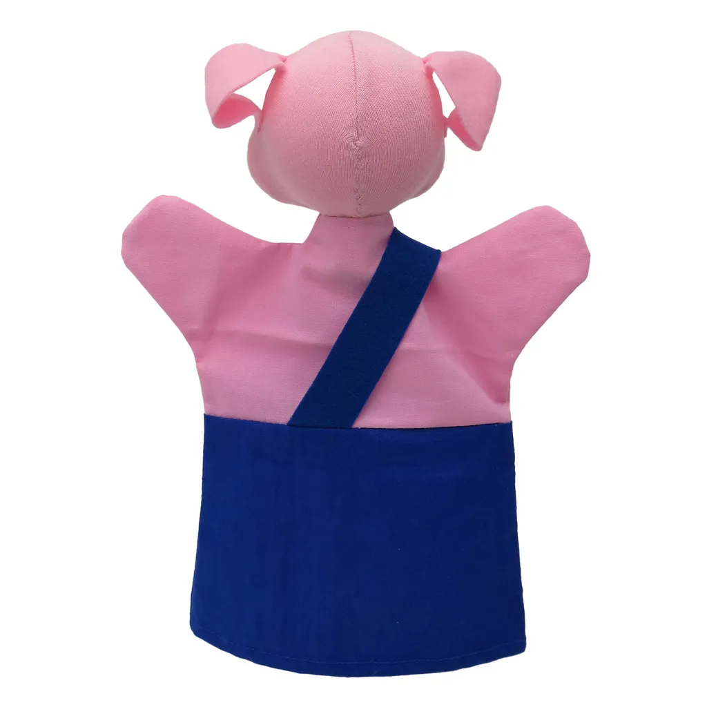 Handpuppe Märchenfiguren, Schwein 26 Cm, Blau, 22652B – Bild 3