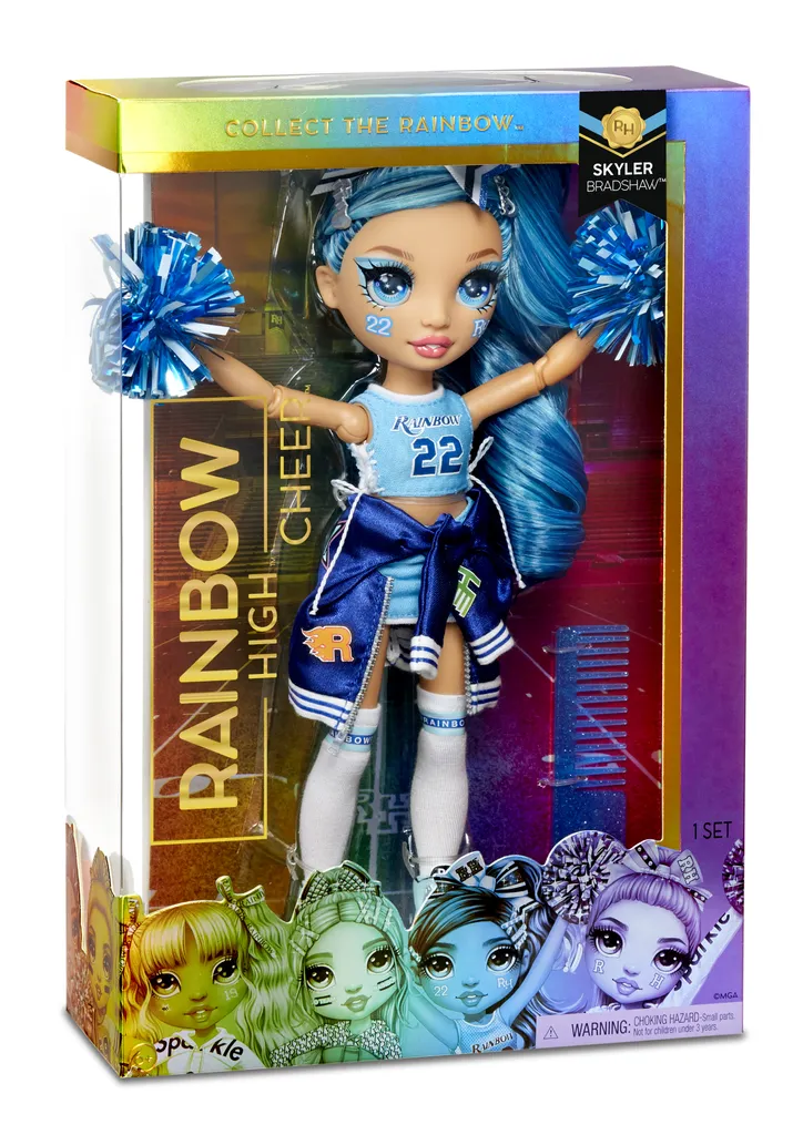 MGA Entertainment 572077EUC Rainbow High Cheer Doll - Skyler Bradshaw (Blue) – Bild 6