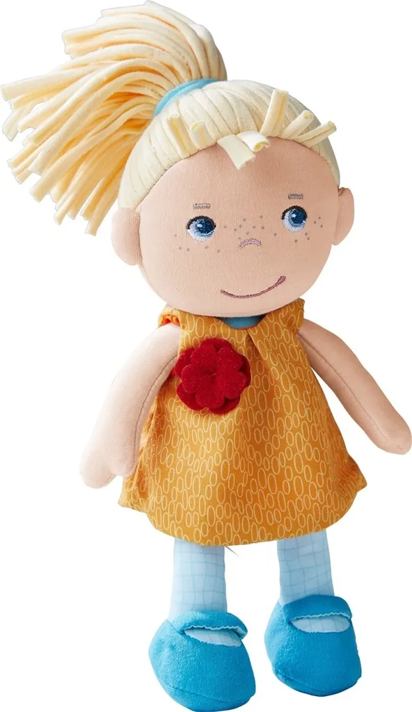 HABA Puppe Joleen, Stoffpuppe, Kuschelpuppe, PlĂĽschpuppe, Ab 6 Monaten, 20 Cm, 306205