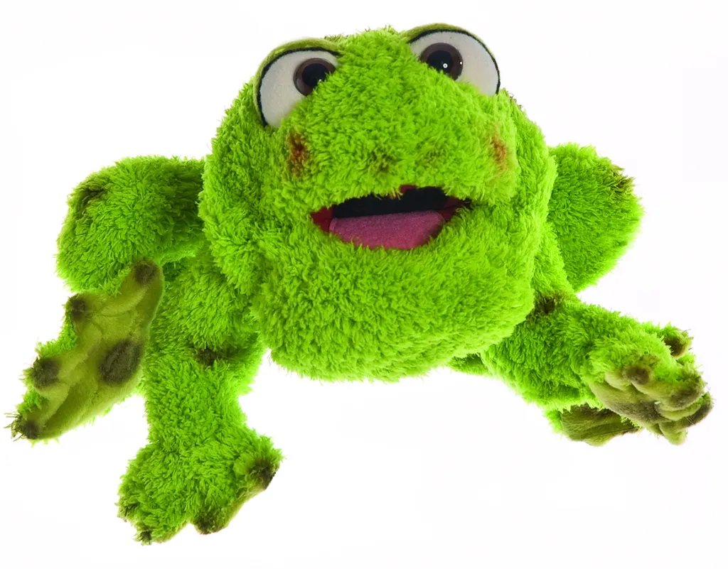 Living Puppets Handpuppe Rolf Der Frosch 35 Cm