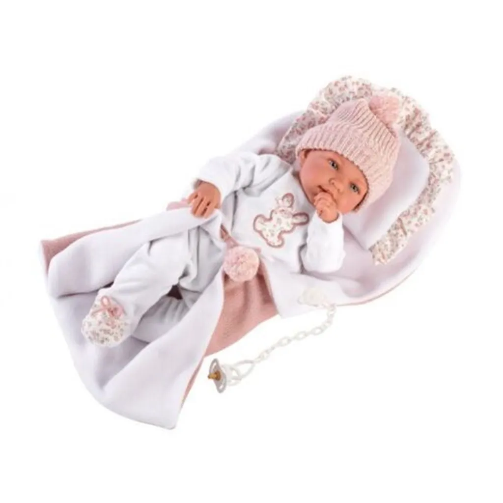 M. Llorens Mädchen Babypuppe Mit Stimme, 44 Cm Stoffkörper Puppe – Bild 7