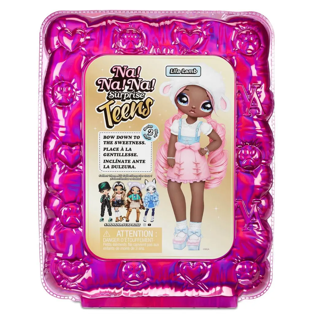 MGA Entertainment 575504EUC Na! Na! Na! Surprise Teens Doll - Lila Lamb – Bild 3