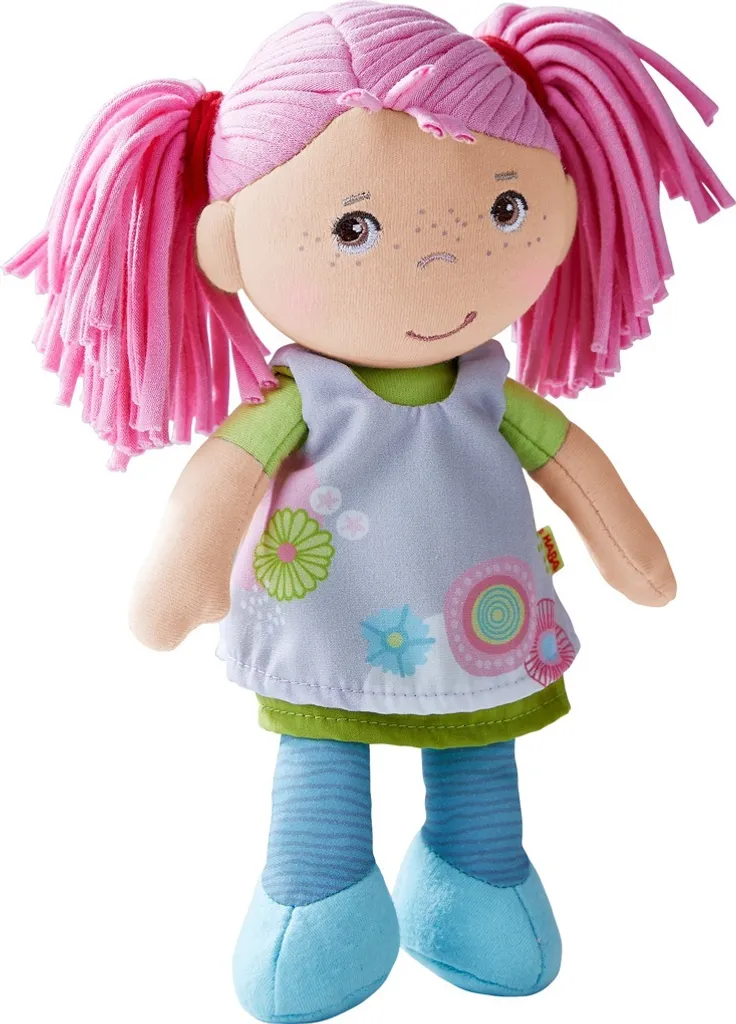 HABA Puppe Beatrice, Stoffpuppe, Kuschelpuppe, Plüschpuppe, Ab 6 Monaten, 20 Cm, 306204 – Bild 2