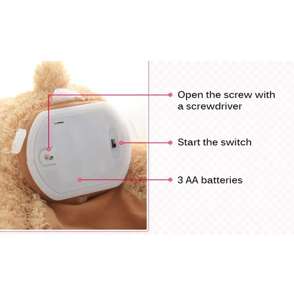 Musikspielzeuge,Bären, Die Singen Und Gucken Können, Plüschpuppen, Die Zum Trösten Von Babys Geeignet Sind – Bild 3