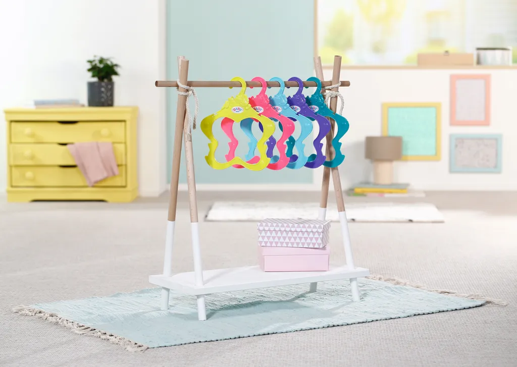 Zapf Creation Baby Born Farbenfrohe Kleiderbügel 5er Pack 43cm – Bild 4