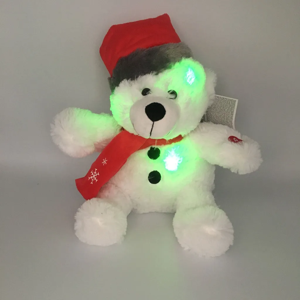 Sunkid - Weihnachten - Teddybär - Bär - Plüsch - Kuscheltier - Mit Beleuchtung - 25 Cm