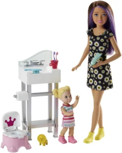 Barbie "Skipper Babysitters Inc." Puppen Und Töpfchen-Training Spielset