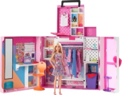Barbie Traum-Kleiderschrank Mit Puppe (blond), Zubehör & Kleidung