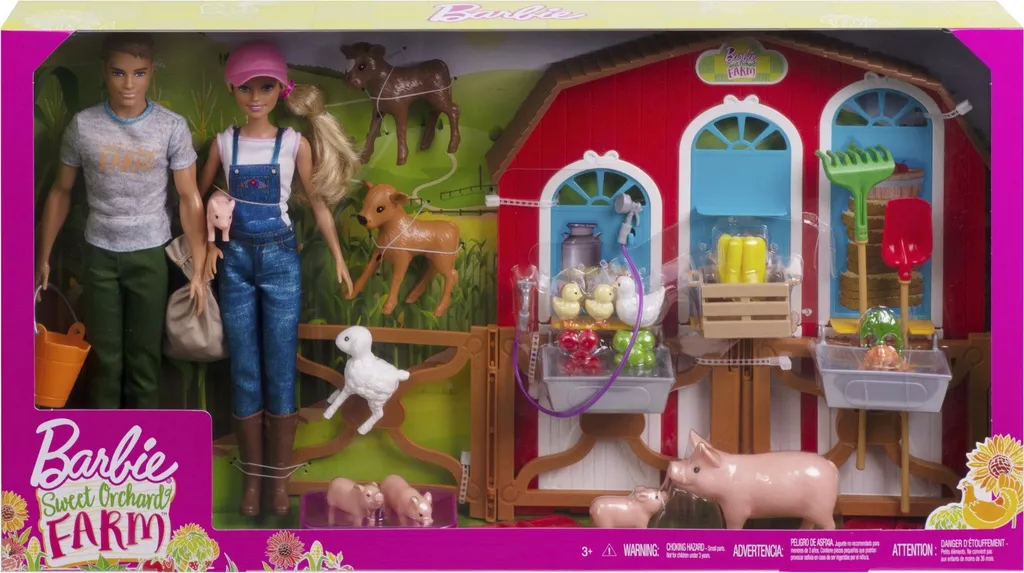 Barbie "SpaĂź Auf Dem Bauernhof" Spielset Mit Zwei Puppen