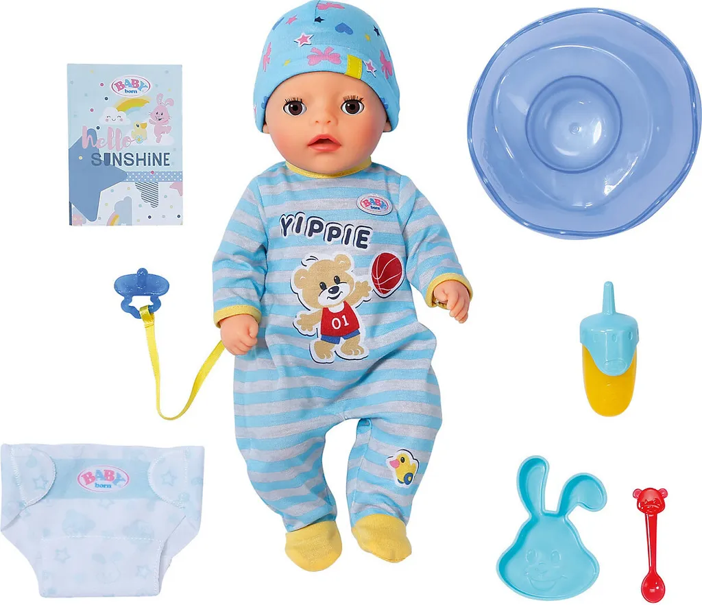 Zapf Creation 831977 Baby Born Little Boy, 36 Cm