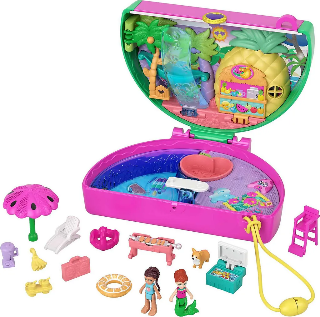 Mattel Spielwaren Polly Pocket Wassermelonen Schatulle Sammelfiguren Sammelfiguren Spielzeug 5 6 7 8 9 Jahre Mädchen Junge Kind Kleinkind Teenager Erwachsener Sammler Sammler Sammlerstück Drinnen Draußen Geburtstag Geb Weihnachten Ostern Hannukah Hanu... – Bild 4