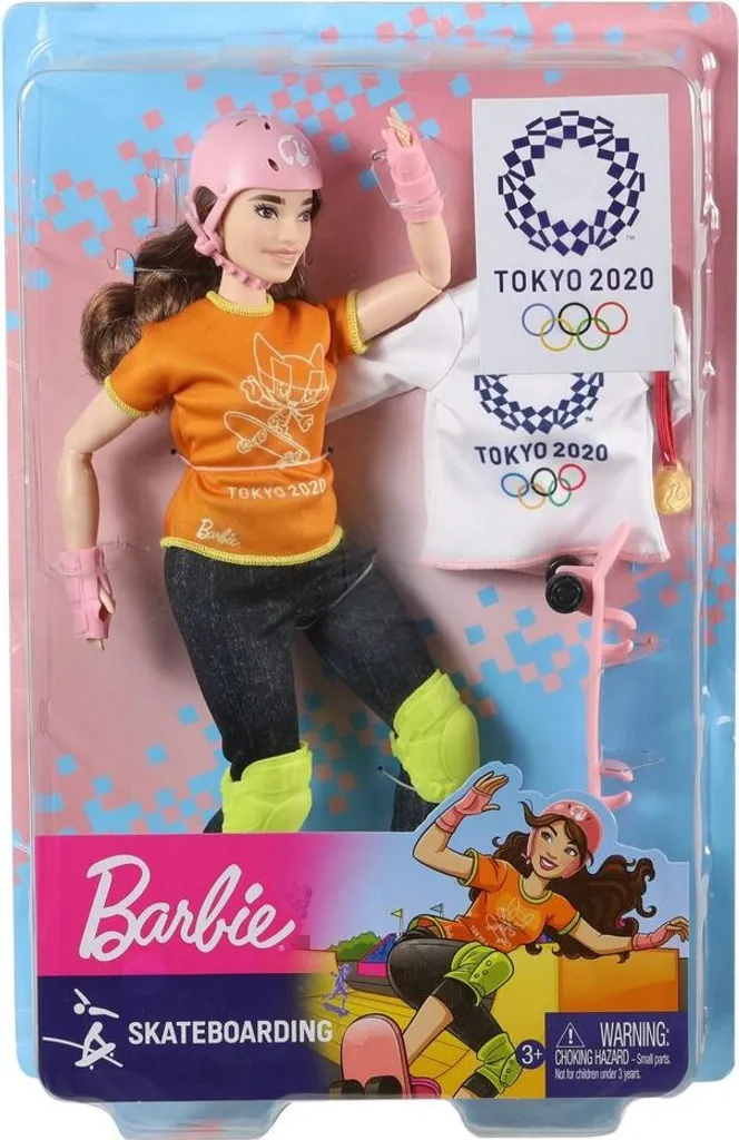 Barbie Berufe Sport Skateboarder Puppe, Geschenk Und Spielzeug Ab 3 Jahren – Bild 16