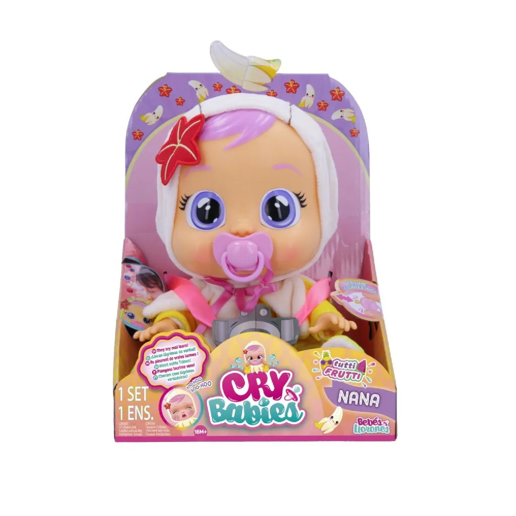 IMC TOYS Cry Babies Tutti Frutti Nana Baby Puppe Weint Echte Tränen – Bild 3