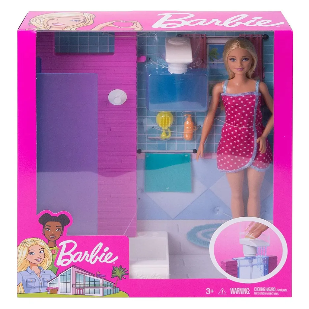 MATTEL Barbie Deluxe-Set Möbel Dusche Und Puppe – Bild 14
