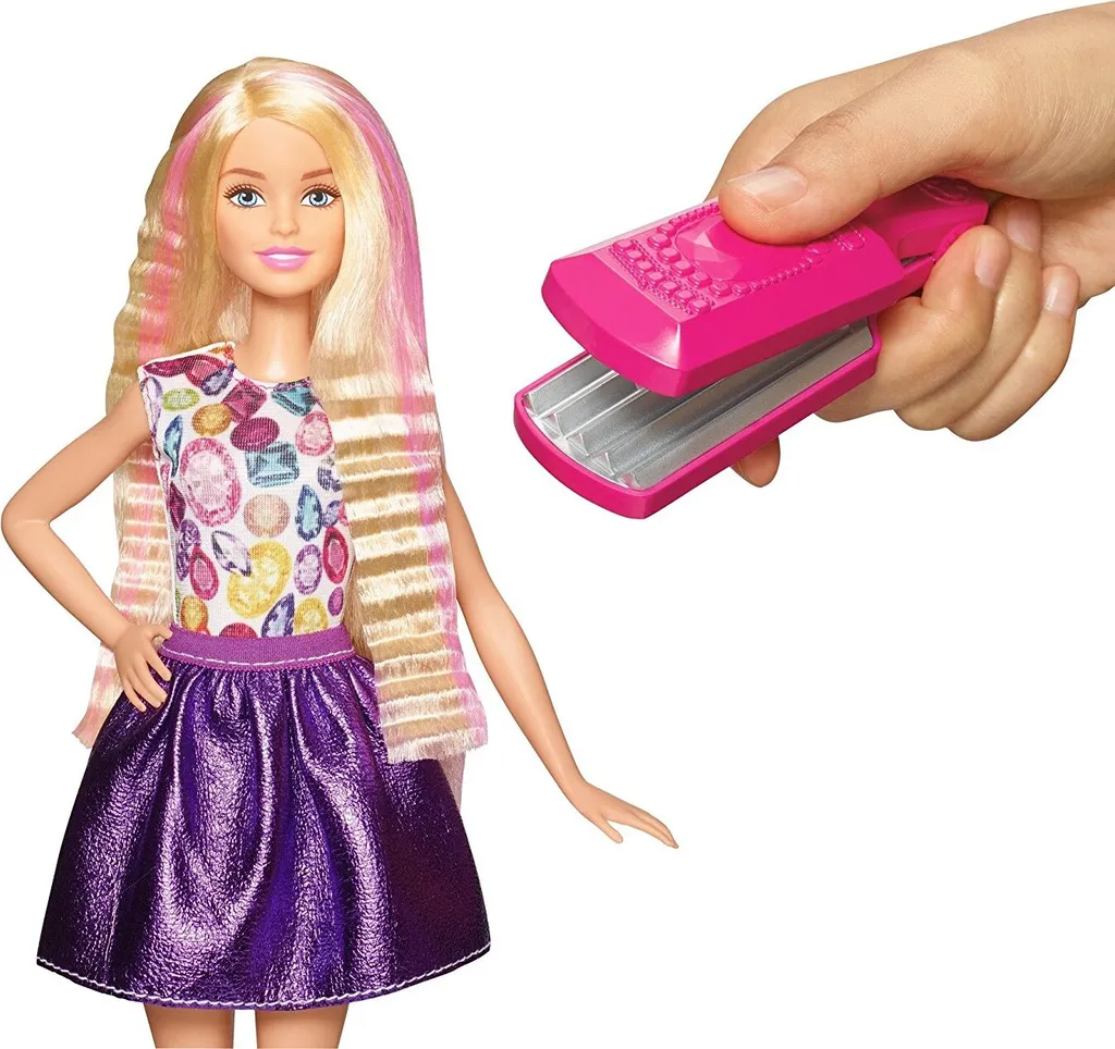 MATTEL Barbie Wellen- Und Lockenspaß Puppe. DWK49 – Bild 3
