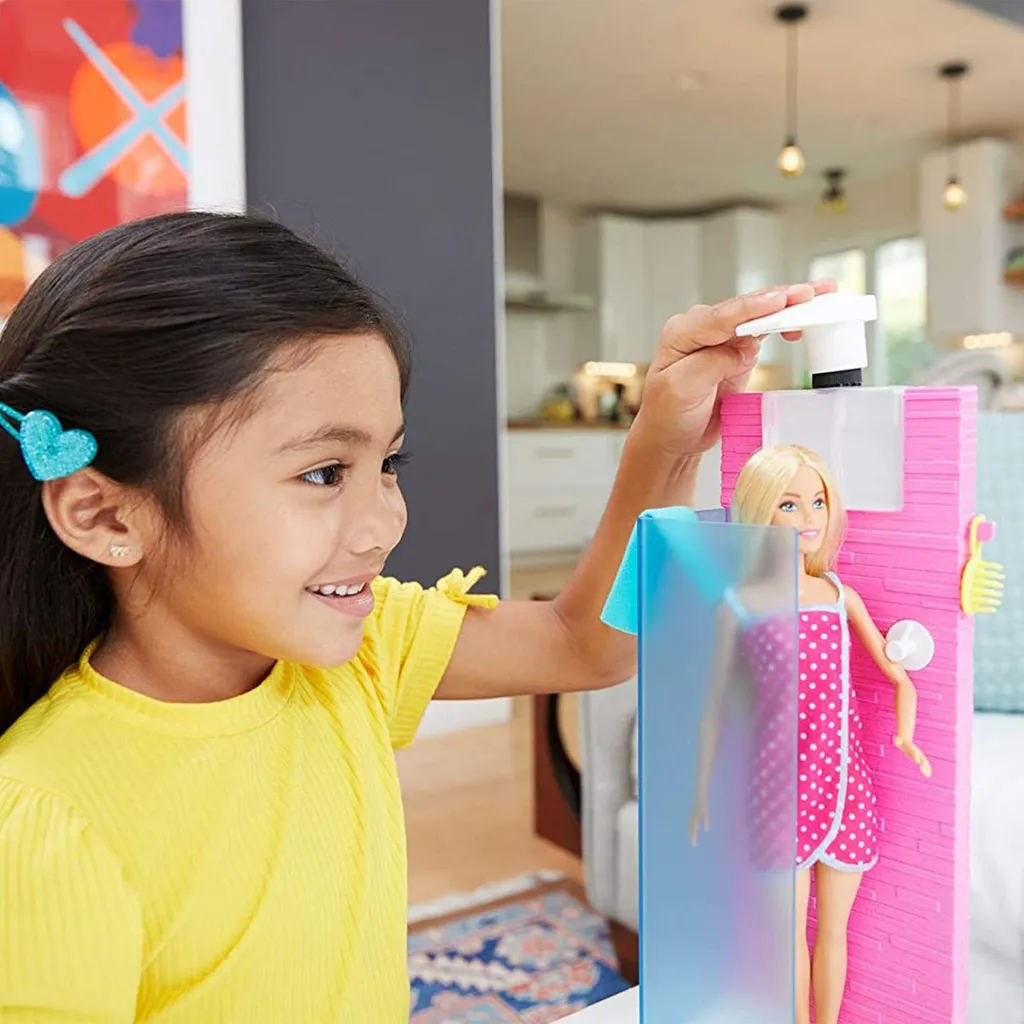 MATTEL Barbie Deluxe-Set Möbel Dusche Und Puppe – Bild 16