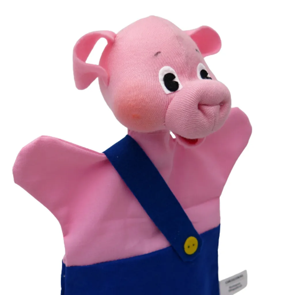Handpuppe Märchenfiguren, Schwein 26 Cm, Blau, 22652B – Bild 2