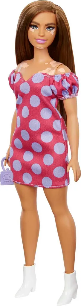 Barbie Fashionistas Puppe (Vitiligo) Im Schulterfreien Polka Dot Kleid – Bild 2