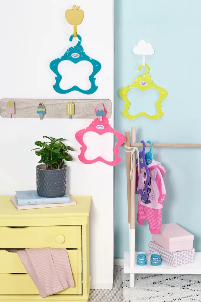 Zapf Creation Baby Born Farbenfrohe Kleiderbügel 5er Pack 43cm – Bild 5