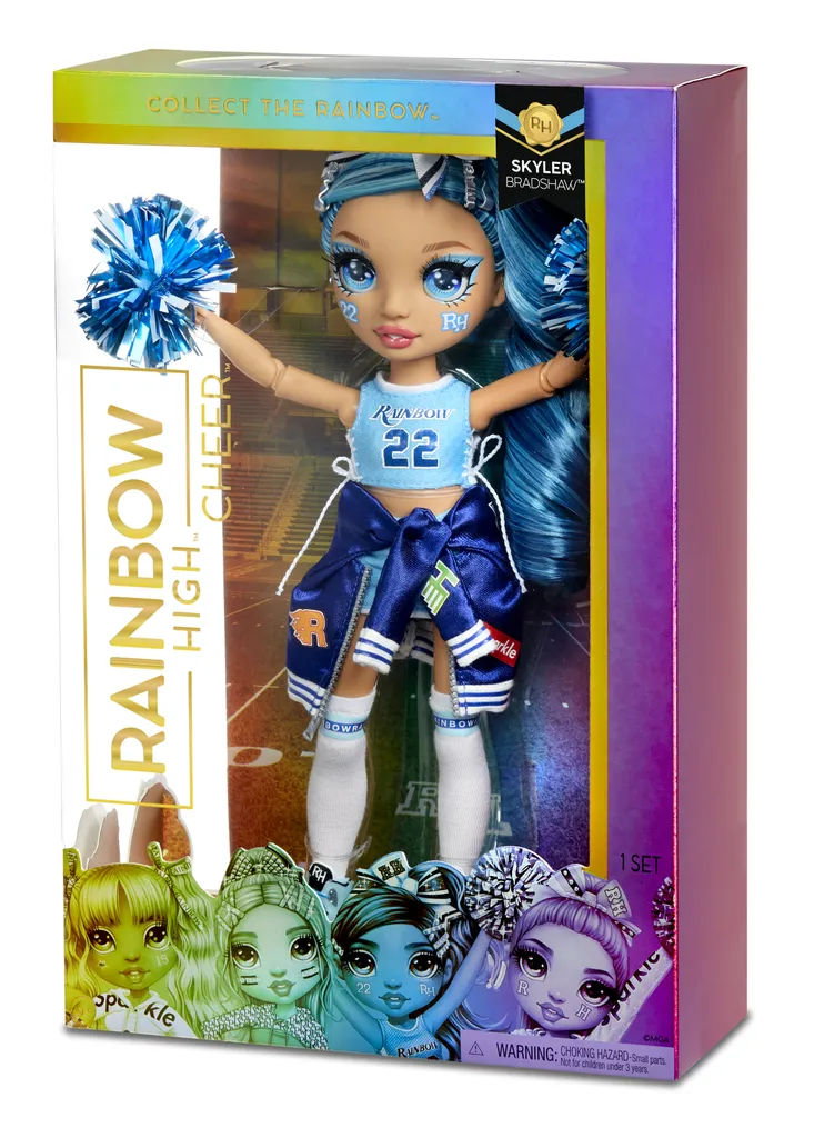 MGA Entertainment 572077EUC Rainbow High Cheer Doll - Skyler Bradshaw (Blue) – Bild 3