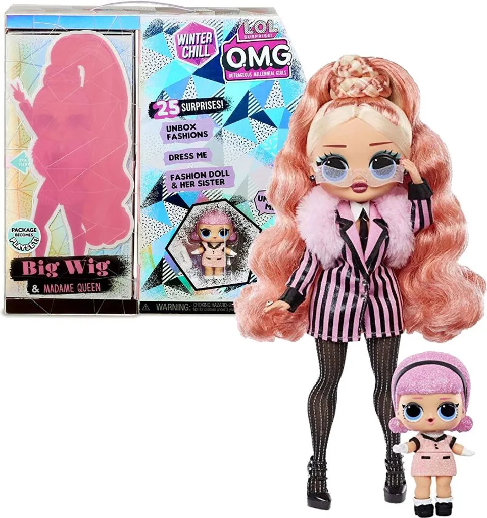 MGA Entertainment 570264E7C L.O.L. Surprise OMG Winter Wonderland Surprise- Doll 3 Big Wig And Madam – Bild 6