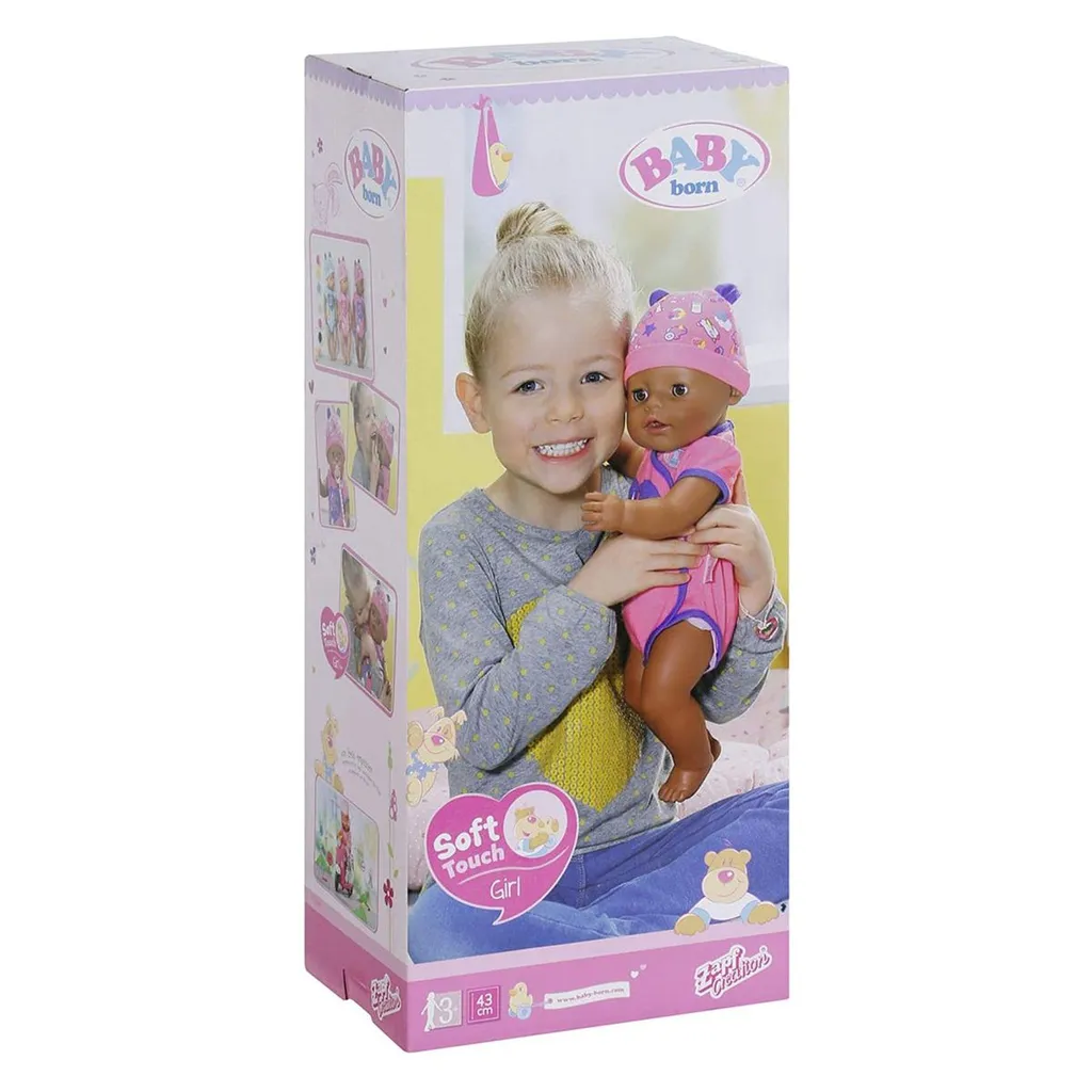 Zapf Creation Zapf 826089 - BABY Born - Soft Touch Girl Puppe Mit Zubehör, 43 Cm – Bild 2