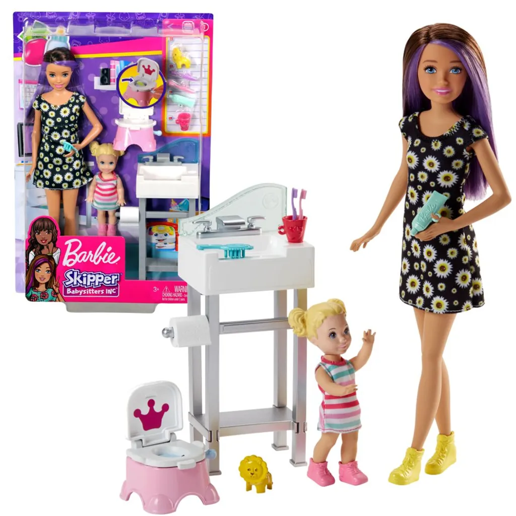 Barbie "Skipper Babysitters Inc." Puppen Und Töpfchen-Training Spielset – Bild 9