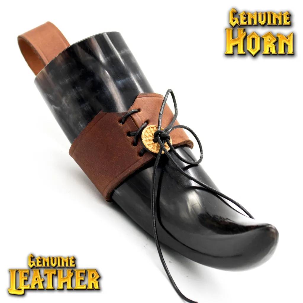 Trinkhornhalter Mit Trinkhorn 0,25 L -0,65 L 0,4 L – Bild 3