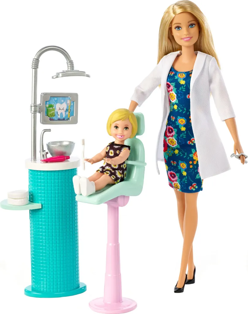 Barbie Zahnärztin-Puppe (blond) Und Spielset