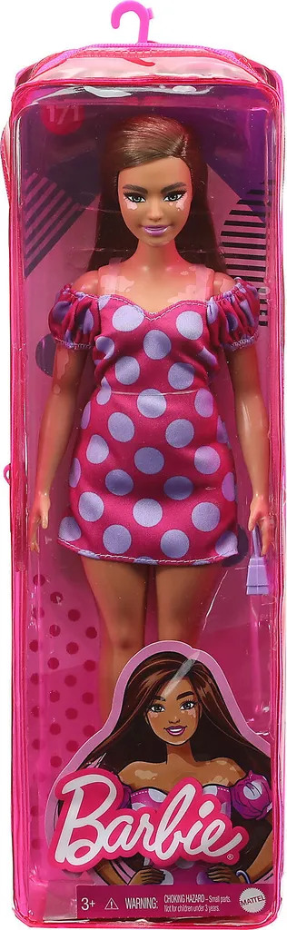 Barbie Fashionistas Puppe (Vitiligo) Im Schulterfreien Polka Dot Kleid – Bild 7