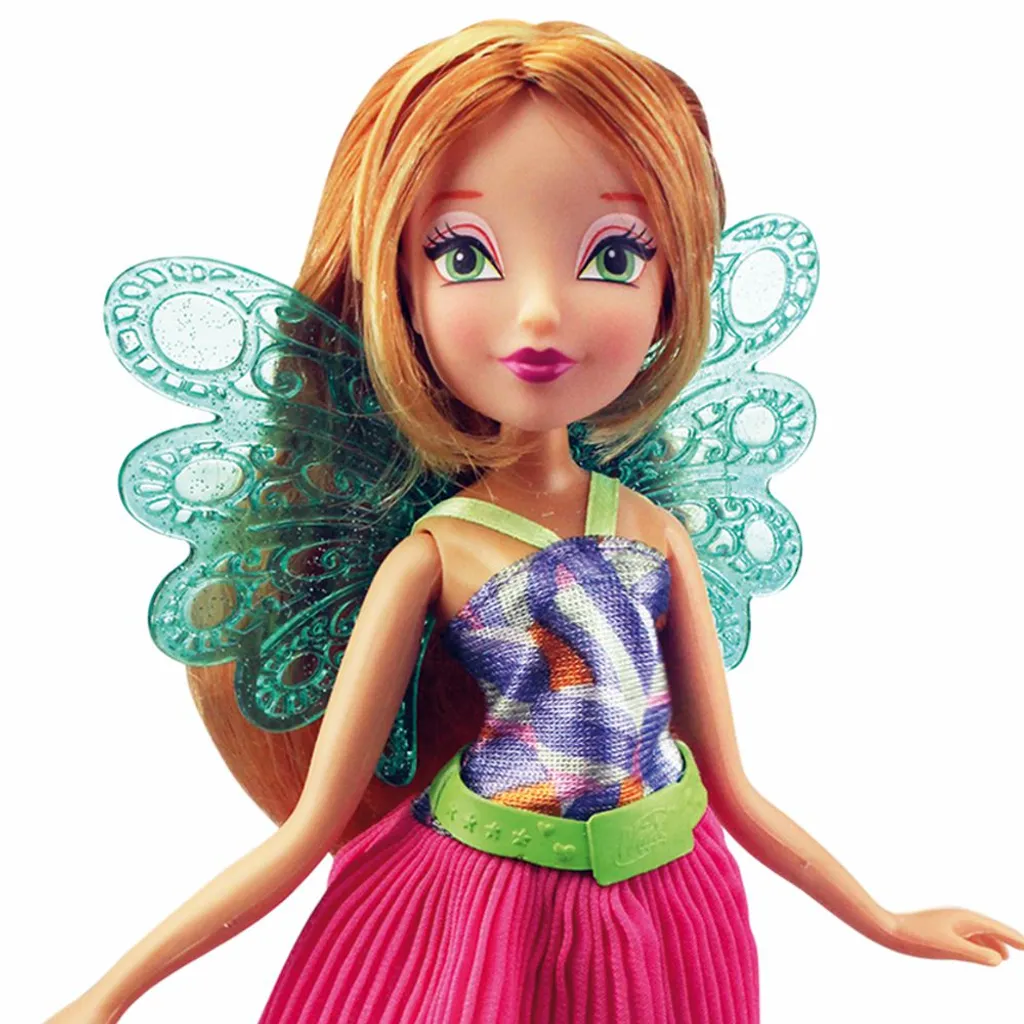 Flora Mit Feentier Magiwolf Amarok | Fairy Pet Puppe | Winx Club | Fee 28 Cm – Bild 2