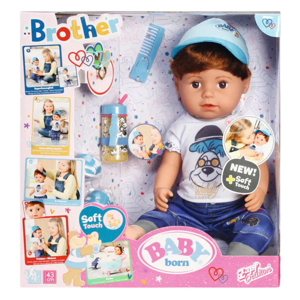 Zapf Creation Zapf 826911 BABY Born Soft Touch Brother 43 Cm – Bild 6