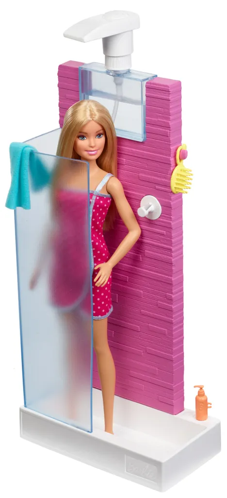MATTEL Barbie Deluxe-Set Möbel Dusche Und Puppe – Bild 7