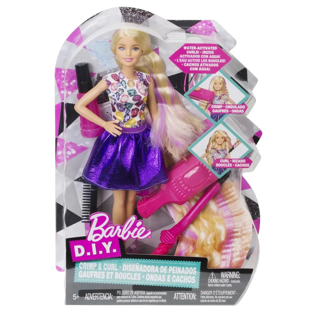 MATTEL Barbie Wellen- Und Lockenspaß Puppe. DWK49 – Bild 4