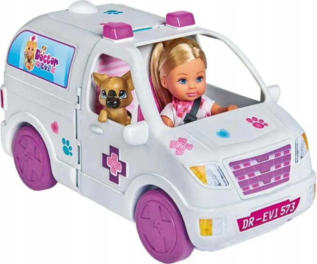 SIMBA TOYs Simba Spielset Evi Love 2-in-1 Tier-Mobil 12 Cm Weiß – Bild 9