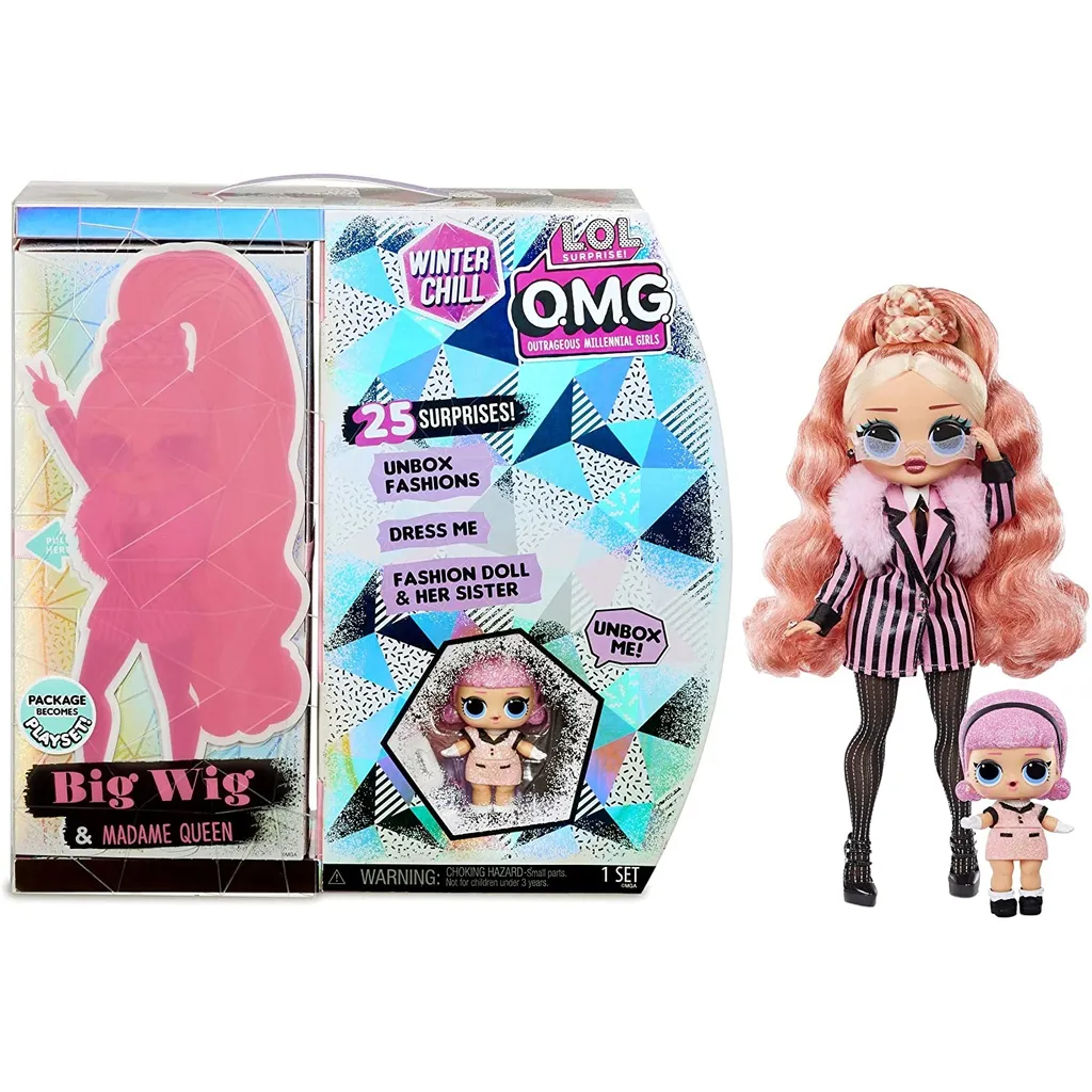 MGA Entertainment 570264E7C L.O.L. Surprise OMG Winter Wonderland Surprise- Doll 3 Big Wig And Madam – Bild 4