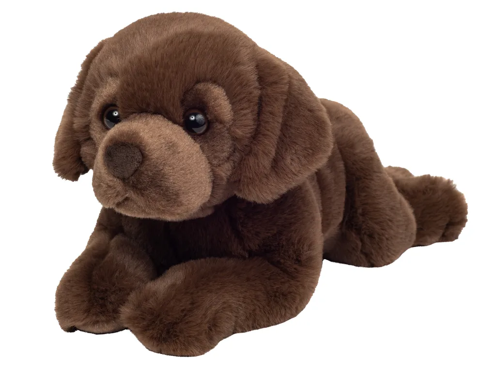 Teddy Hermann 91980 Labrador Liegend Schokobraun 32 Cm