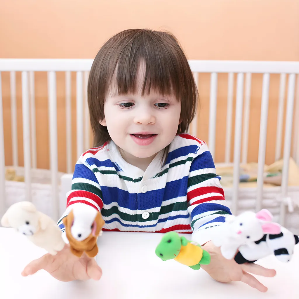 Baby Fingerpuppen-Set 10 St Finger Puppets Zum Spielen Lernen Wollpuppe Geschichte Spielen Lernen Meerestiere Tierspielzeug Fingerpuppen Lernspielzeug Tiere Retoo – Bild 10