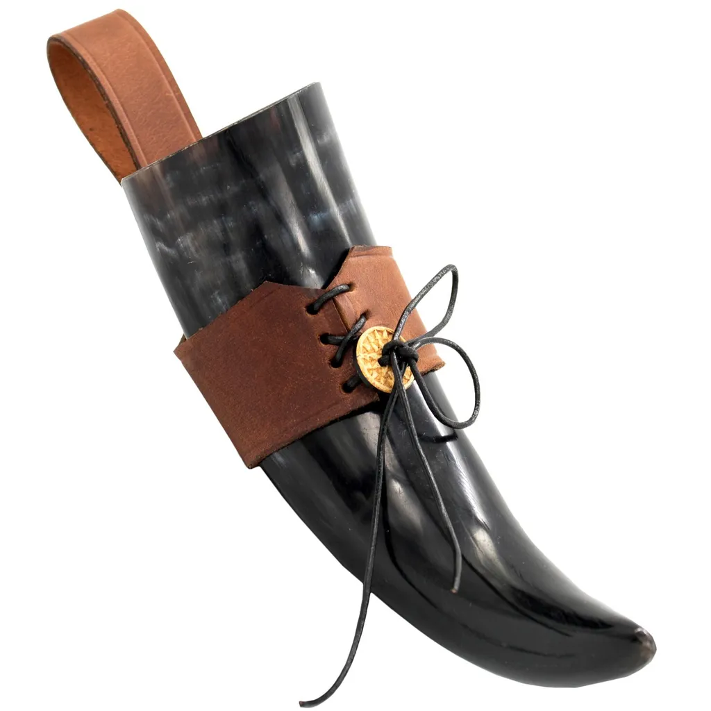 Trinkhornhalter Mit Trinkhorn 0,25 L -0,65 L 0,4 L – Bild 2