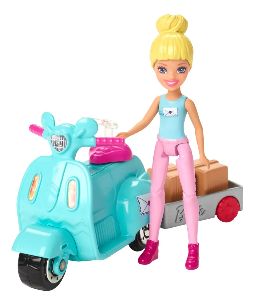 MATTEL Barbie On The Go Poststation Spielset – Bild 3
