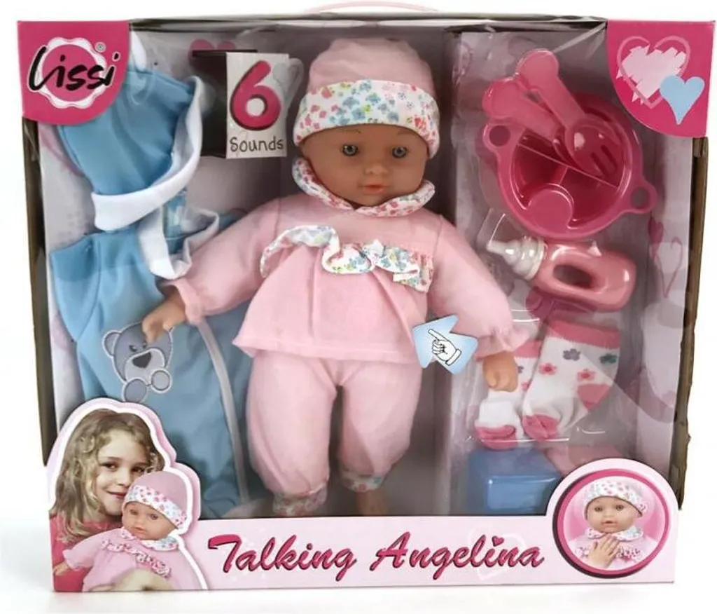 Lissi Magic Baby Puppe Mit Sprache Hellhäutig Inkl. Kleidung Und Zubehör 28cm Neu – Bild 5