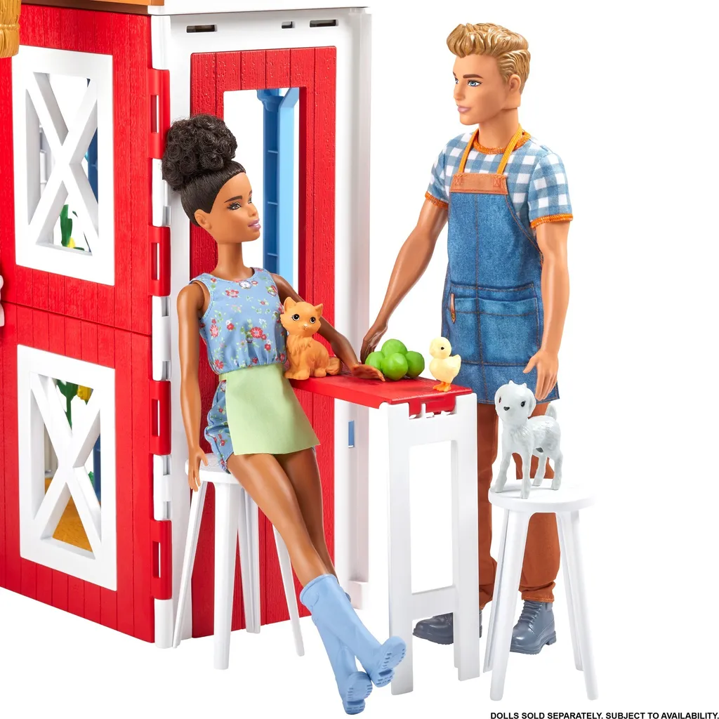 Barbie Spaß Auf Dem Bauernhof Scheunen-Spielset Mit Tieren Und Zubehör – Bild 8