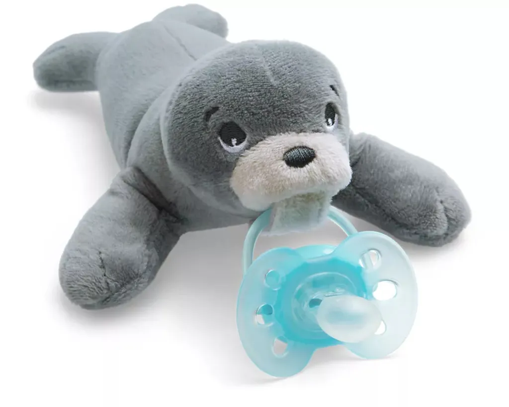 3 X Philips Avent Ultra Soft Snuggel Affe, Elefant Und Robbe Kuscheltiere Mit Schnuller Ab 0 Monaten – Bild 4